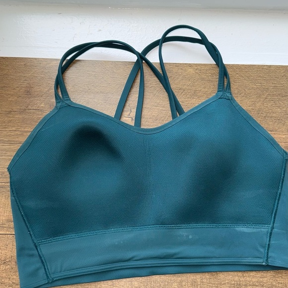 Lululemon Like a Cloud Longline Bra Size 4 Deep Teal Light Support B/C cup - Picture 3 of 4